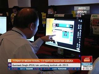 Fitnah di media sosial, 14 kertas siasatan dibuka