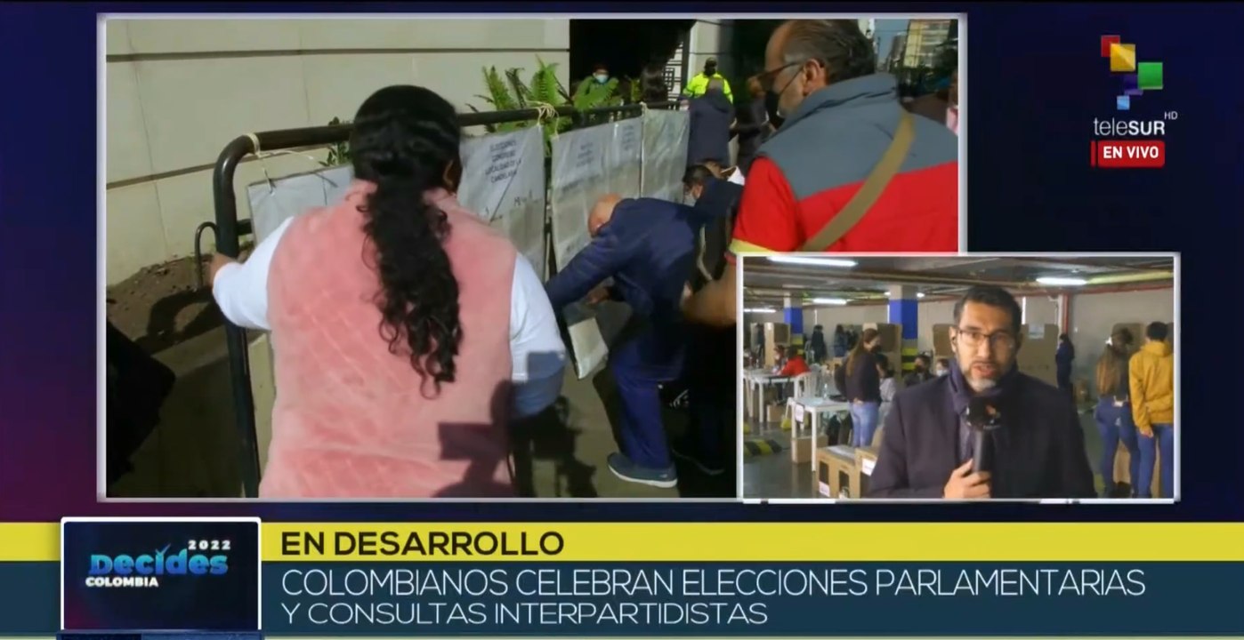 Colombia efectúa los comicios legislativos 2022