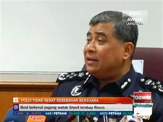 Polis tidak sekat kebebasan bersuara