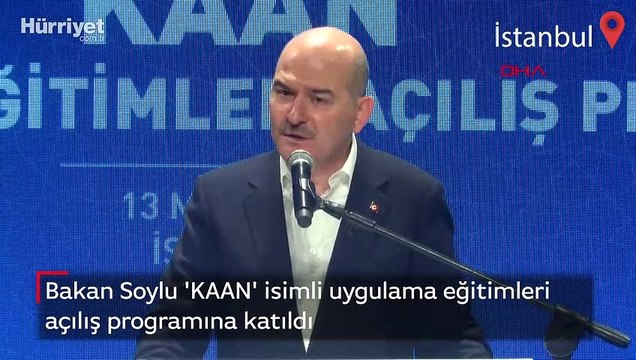 Bakan Soylu 'KAAN' isimli uygulama eğitimleri açılış programına katıldı