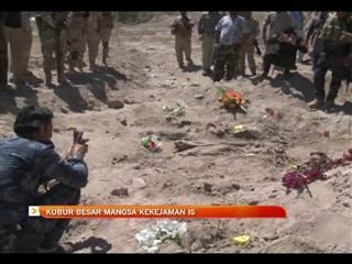 Kubur besar mangsa kekejaman IS