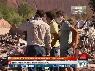 Angka korban akibat banjir terus meningkat