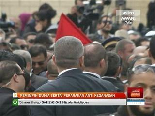 Pemimpin dunia sertai perarakan anti keganasan