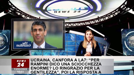 Ucraina, Canfora a La7: “Per Rampini dico una sciocchezza enorme? Lo ringrazio per la gentilezza”. P