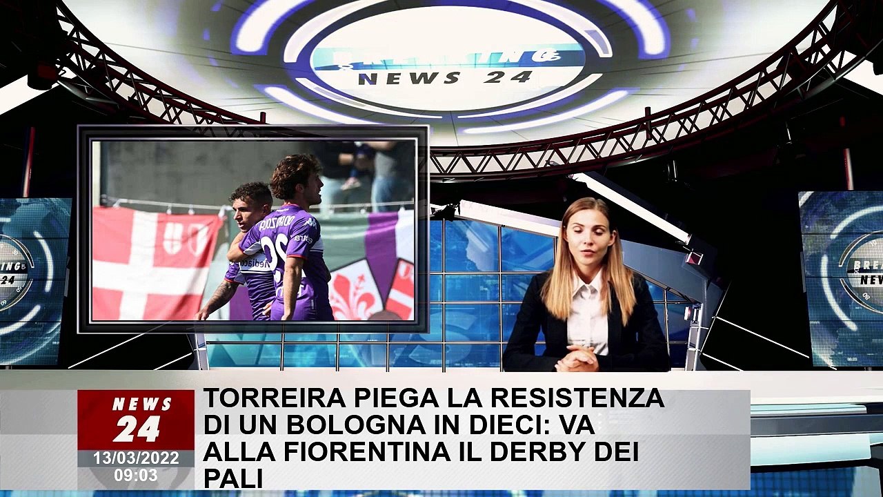 Torreira piega la resistenza di un Bologna in dieci: va alla Fiorentina il derby dei pali