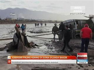 Kawasan paling kering di dunia dilanda banjir