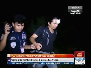 Nahas keretapi, 22 penumpang cedera