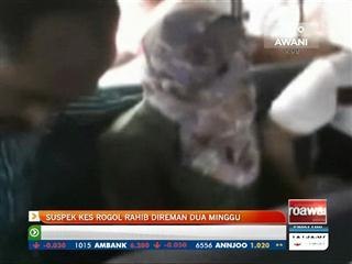 Suspek kes rogol rahib direman dua minggu