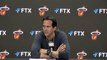 Miami Heat coach Erik Spoelstra after Saturday's loss to Timberwolves