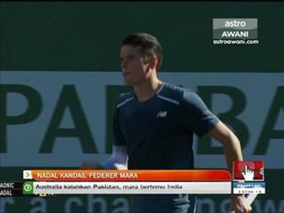 Nadal kandas, Federer mara
