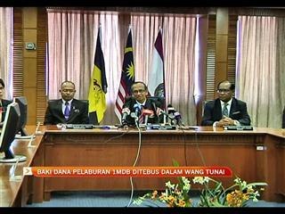 Baki dana pelaburan 1MDB ditebus dalam bentuk wang tunai