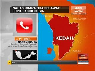 Nahas udara dua pesawat Jupiter Indonesia