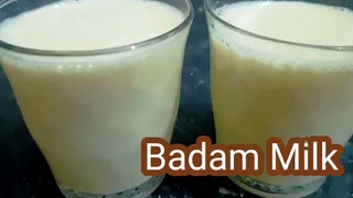Badam Milk Recipe I Almond milk I Badam Milk Shakes I Milk Badam by Safina Kitchen