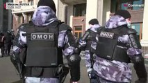 Dozens detained in Russia for protesting 