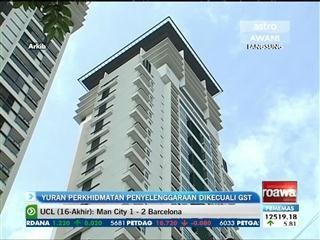 Yuran perkhidmatan penyelenggaraan dikecuali GST