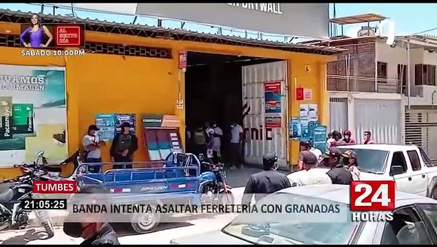 Tumbes: policía interviene a banda criminal que pretendía asaltar ferretería con granadas