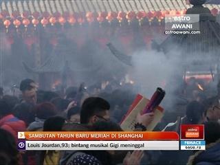 Sambutan tahun baru meriah di Shanghai