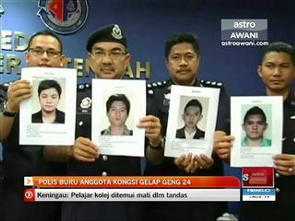 Polis buru anggota kongsi gelap Geng 24