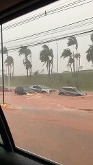 Chuva inunda pista da EPTG