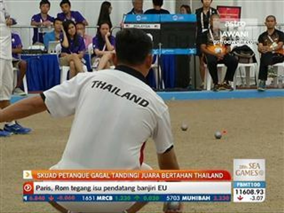 Skuad petanque gagal tandingi juara bertahan Thailand