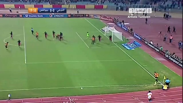 الشوط الاول مباراة الترجي الرياضي و اورلاندو بيراتس 1-1 اياب نصف نهائي دوري ابطال افريقيا 2013