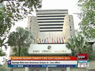 Ekonomi negara tumbuh 5.8% suku keempat 2014