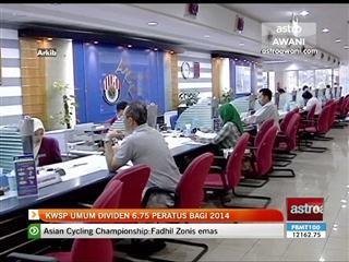 KWSP umum dividen 6.75 peratus bagi 2014