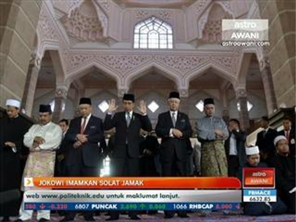 Jokowi imamkan solat jamak