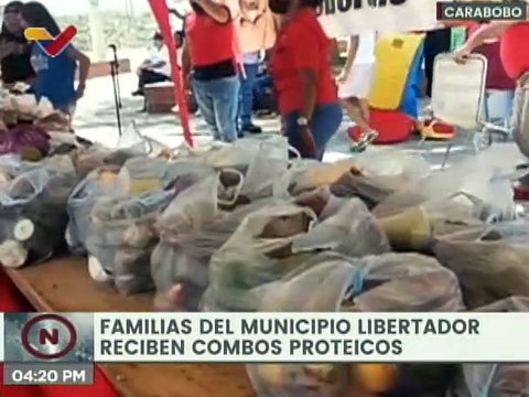 Carabobo | Garantizan distribución de combos alimenticios en el municipio Libertador