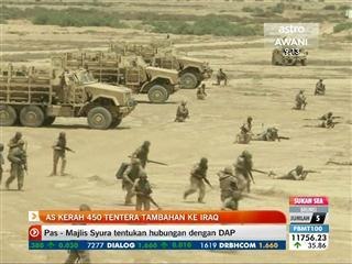 AS kerah 450 tentera tambahan ke Iraq