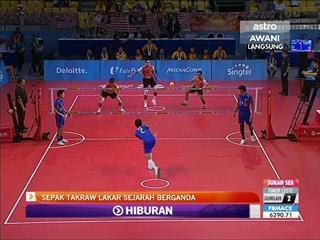 Sepak takraw lakar sejarah berganda