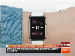 Apple Music bersaing sebagai penyedia muzik penstriman
