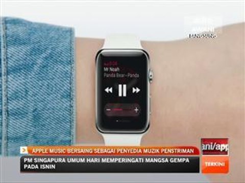 Apple Music bersaing sebagai penyedia muzik penstriman