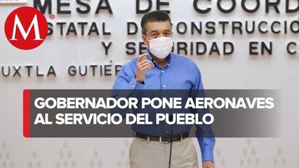 Gobierno de Chiapas pone aeronaves al servicio de la población