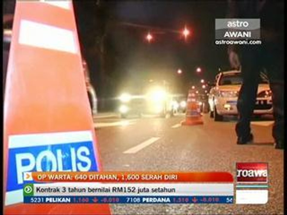 Op Warta: 640 ditahan, 1,600 serah diri