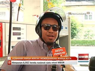 Kenaikan harga minyak membebankan warga kota
