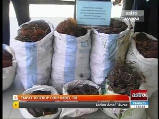 Empat dicekup curi kabel TM