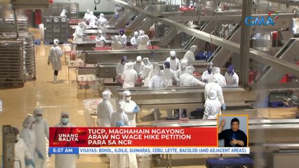 TUCP, maghahain ngayong araw ng wage hike petition para sa NCR | UB