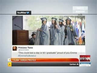 Bawa tilam tanda protes