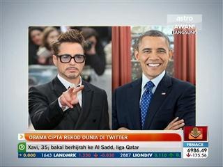 Obama cipta rekod dunia di Twitter