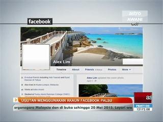 Ugutan menggunakan akaun Facebook palsu