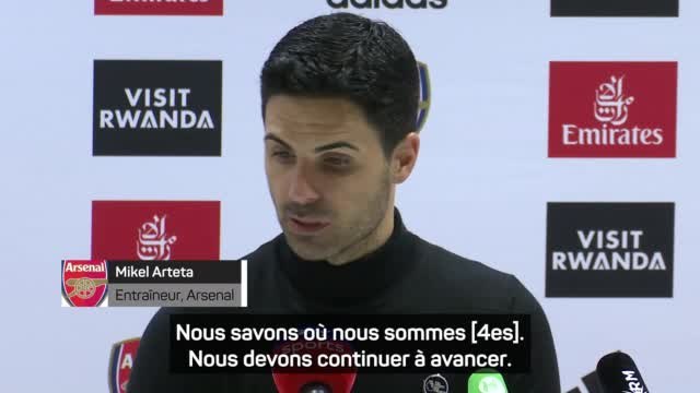 29e j. - Arteta : Continuer à avancer