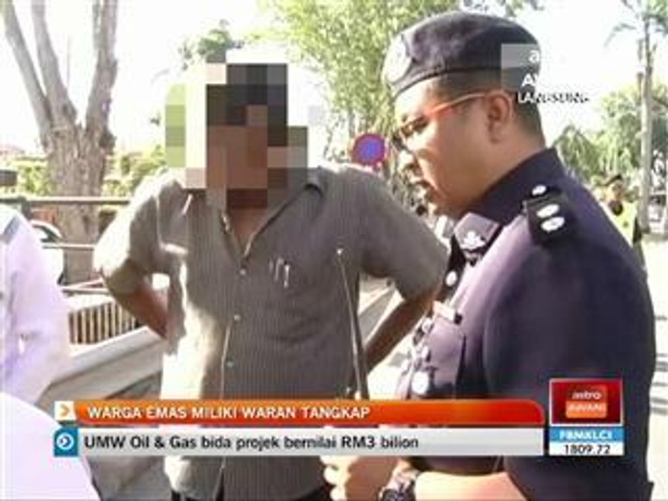 Warga emas miliki waran tangkap