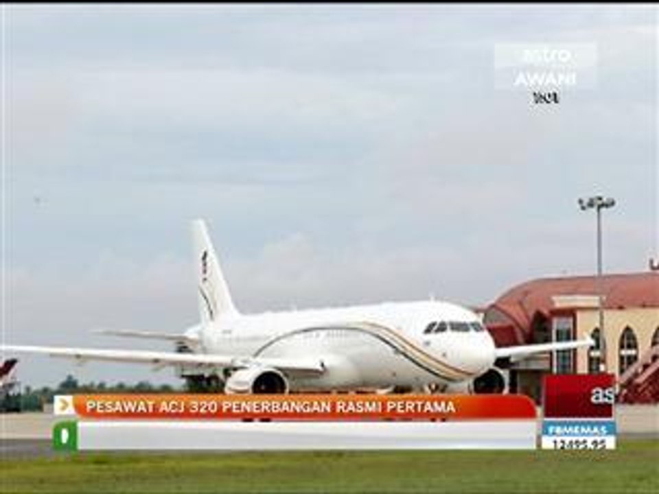 Pesawat ACJ 320 penerbangan rasmi pertama
