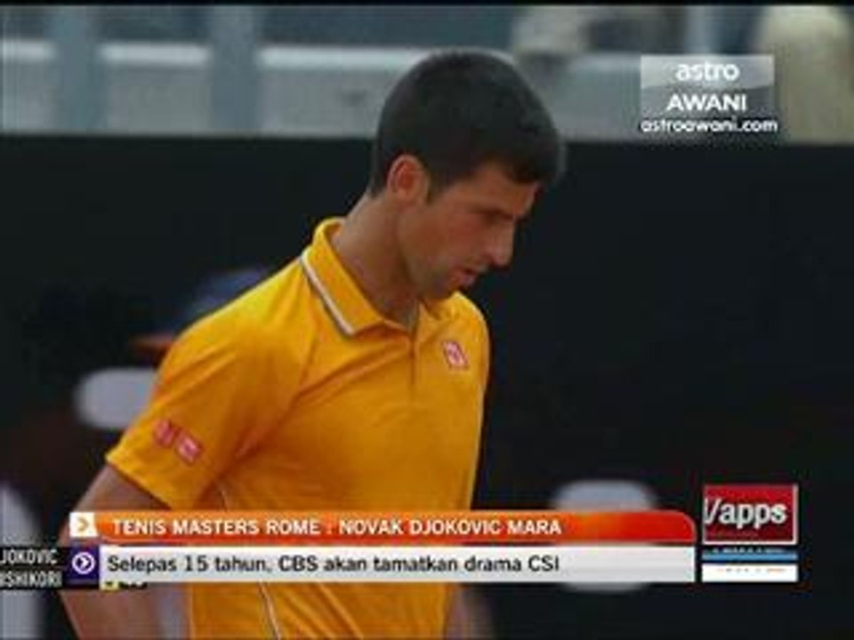 Tenis Masters Rome: Novack Jokovic mara