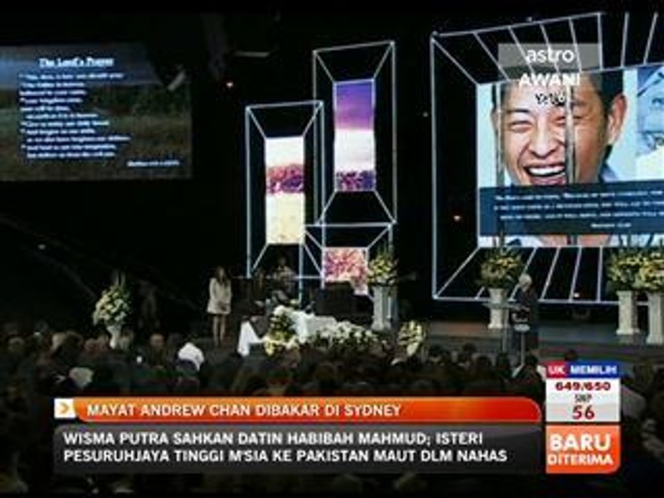 Mayat Andrew Chan dibakar di Sydney
