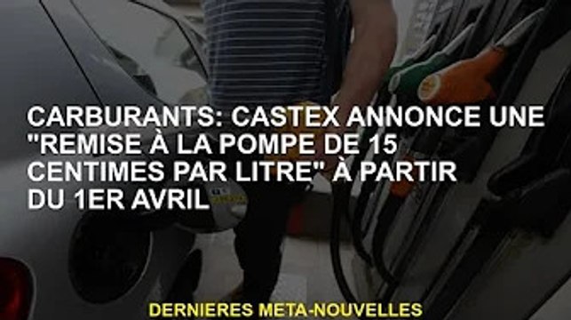 Carburant : Castex annonce '15 cents par litre de remise à la pompe' à partir du 1er avril