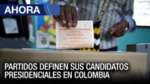 Partidos definen sus candidatos presidenciales en #Colombia - #13Mar - Ahora