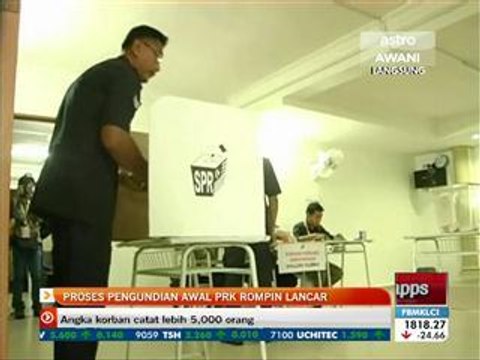 Proses pengundian awal PRK Rompin lancar