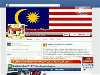 Kemas kini kedutaan Malaysia ke Kathmandu